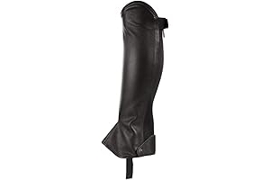 Classic Synthetic Leather Half Chaps for Advanced Equestrian Riders
