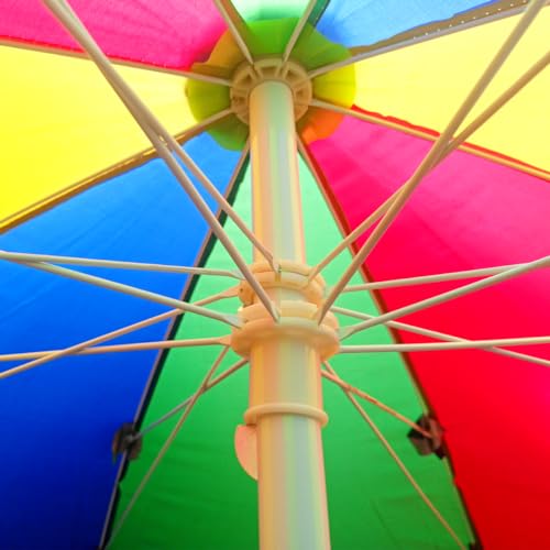 Image of Durable Garden Umbrella Sun Shade 7Ft Portable Waterproof Durable (Multicolor)