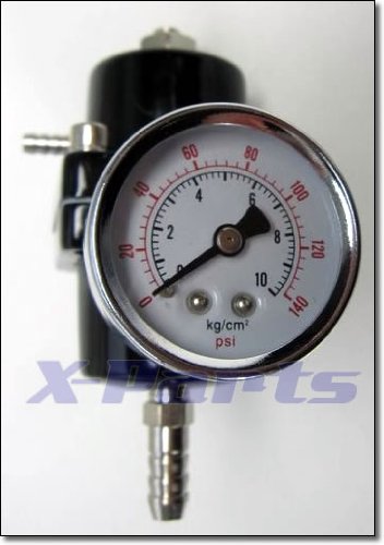 Regulador de presión de gasolina ajustable 0-7 bar, color negro, uso universal