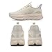 ALLSWIFIT Women's Slip On Walking Shoes Running Comfortable Tennis Breathable Non Slip Athletic Gym Workout Cross Training Fashion Sneakers,Size 9,Ivory,SARR034W