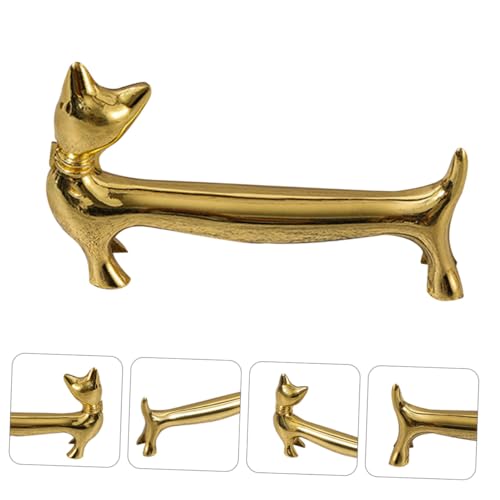 Abaodam 金属製猫デザイン箸置きスプーンフォークスタンド キッチン用多機能カトラリーホルダー 卓上整理 適応