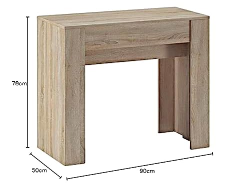 Console extensible chêne 237 cm 10 pers. Skraut Home