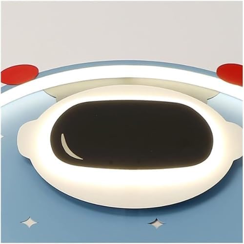 Astronaut Cartoon Ceiling Light Modern Flush Mount Fixture Soft Lighting Decorative Lamp for Kids Bedroom Toy Room Reading Room Home Use(50cm,White Light) image 5