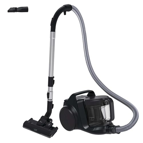 Hoover HP2 Home Aspirateur Traineau sans Sac Compact Puissant 850W, Léger, Rayon d’Action XL 10m, Capacité 2,5L, Brosse Sols Durs et Tapis, Filtre EPA Lavable, Accessoires Intégrés, HP2Z10A