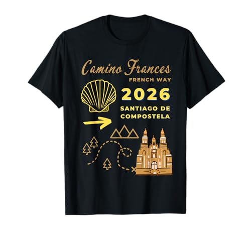 Camino Francés 2026 Santiago de Compostela Camiseta
