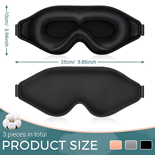 Hercicy 3D Contoured Weighted Sleep Mask Set #TOP23