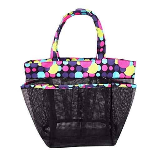 Anqeeso - Bolso de tela para mujer Negro Negro 2