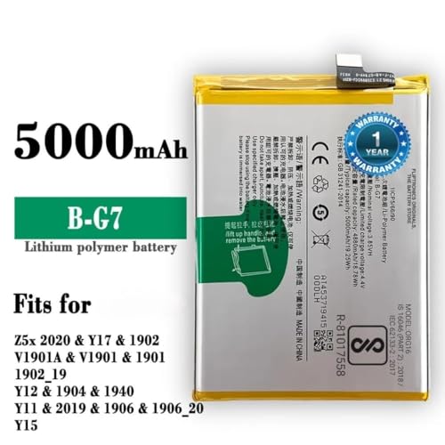 Image of Original B-G7 Battery for Vivo Y12,Y15, Y17, Z1 Pro & U10 Battery with 1 Year Warranty ****(G00129)