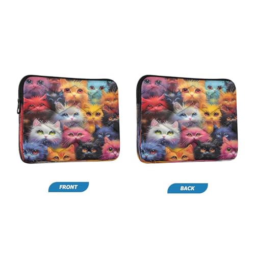 Funda para portátil 13-14 pulgadas impermeable con diseño de gatos miniatura 2