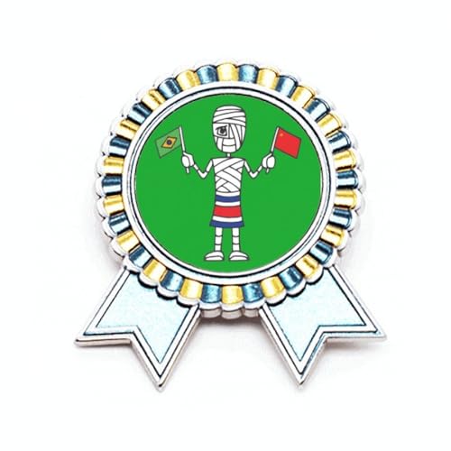 Broche drapeau brésilien en métal taille M, le cadeau culturel idéal