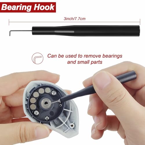 Aventik Fishing Reel Maintenance Kit, Include 24 in 1 Magnetic Screwdriver, Fishing Reel Remover Tool Kit, Fishing Reel Oil All in One Bag