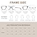 OuShiun Round Reading Glasses for Women Men（+4.0）