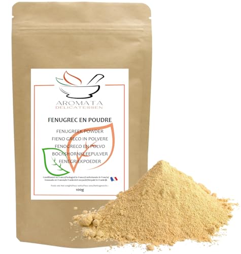 AROMATA – Fenugrec en Poudre – 100gr – Fenugrec moulu – Origine Inde