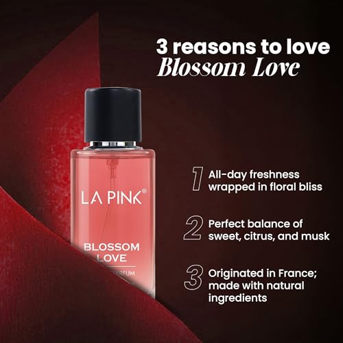 Image of La Pink Blossom Love EDP Perfume for Woman & Man | Rose, Citrus, Fruity & Amber Notes | Long Lasting Unisex Luxury Fragrance for Men & Women | 50ml
