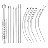 Yarryuter Herramienta para Extraer Bolas de Piercing de 14g, 16g, 18g y 20g. Herramienta de Acero para Cambiar Piercings (Pendiente de Botón/Piercing de Nariz/Piercing de Ceja).