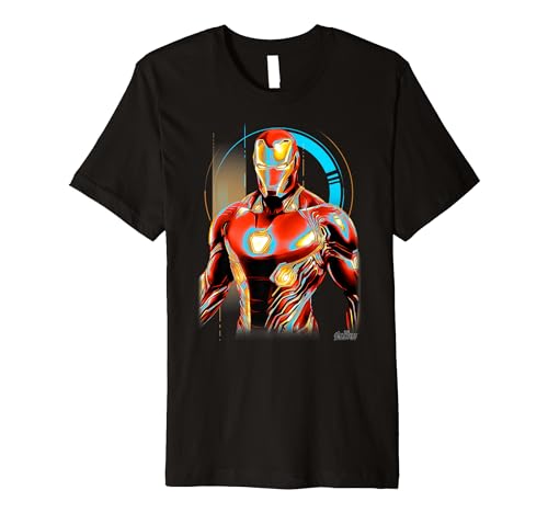 Marvel Infinity War Iron Man Digital Pose Premium T-Shirt Premium T-Shirt