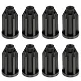 BE-TOOL 8PCS Black Caster Socket Sleeves, for 7/16