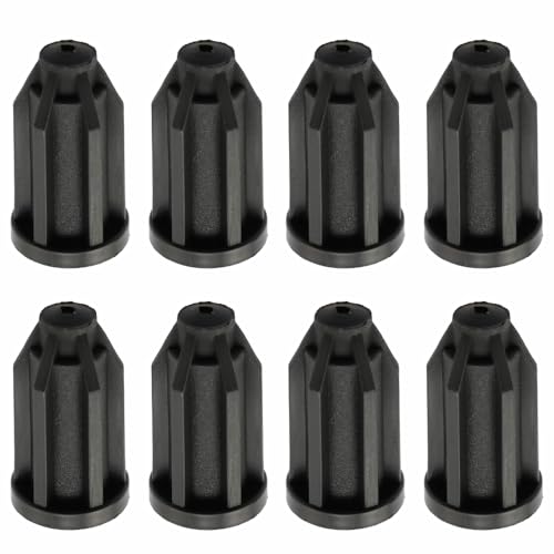 BE-TOOL 8PCS Black Caster Socket Sleeves, for 7/16