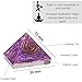 Amazing Gemstone Amethyst Onyx Orgone Pyramid - 30mm Small Orgonite Pyramids with Crystals and Healing Stones - Authentic Organite Gifts
