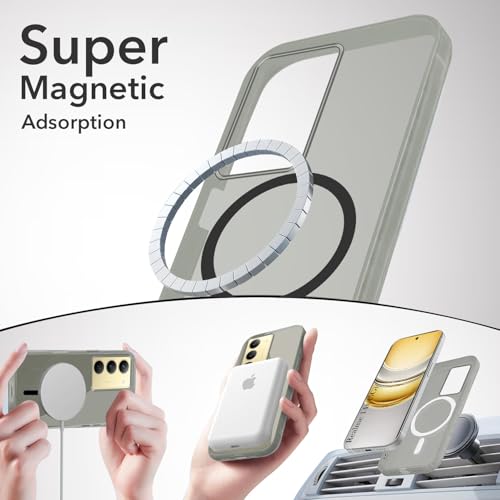 Image of Jkobi Lifetime Anti-Yellow MagSafe Compatible Clear Back Cover Case for Realme 14X (Sleek Hard Crystal | Shockproof and Camera Protection)