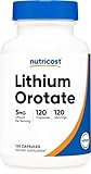 Nutricost Lithium Orotate 5mg, 120 Capsules - Veggie Caps, Non-GMO, Gluten Free