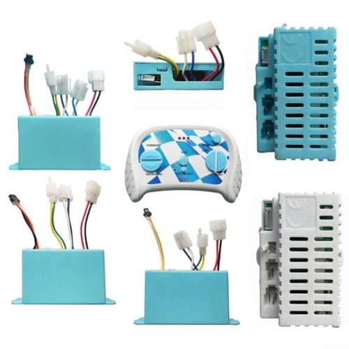 EpheyFIF Kit de control remoto y receptor de 2.4 G, receptor de control remoto de 12 V RC para niños, piezas de repuesto para coche eléctrico para niños (juego completo de 5 pines B) - imagen 3