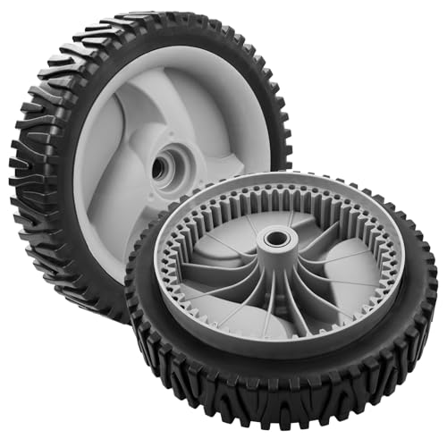 HQPASFY 583719501 Front Drive Wheels 8' Lawn Mower Wheels Compatible with Craftsman Lawn Mower Wheels Replace# 583719501 194231X427