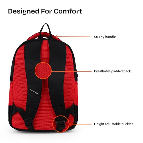 Image of Nasher Miles Polyester Backpack | Ideal for Preschool, Kindergarten, College, School, Office& Travel | Toddler, Girls, Boys, Men, Women