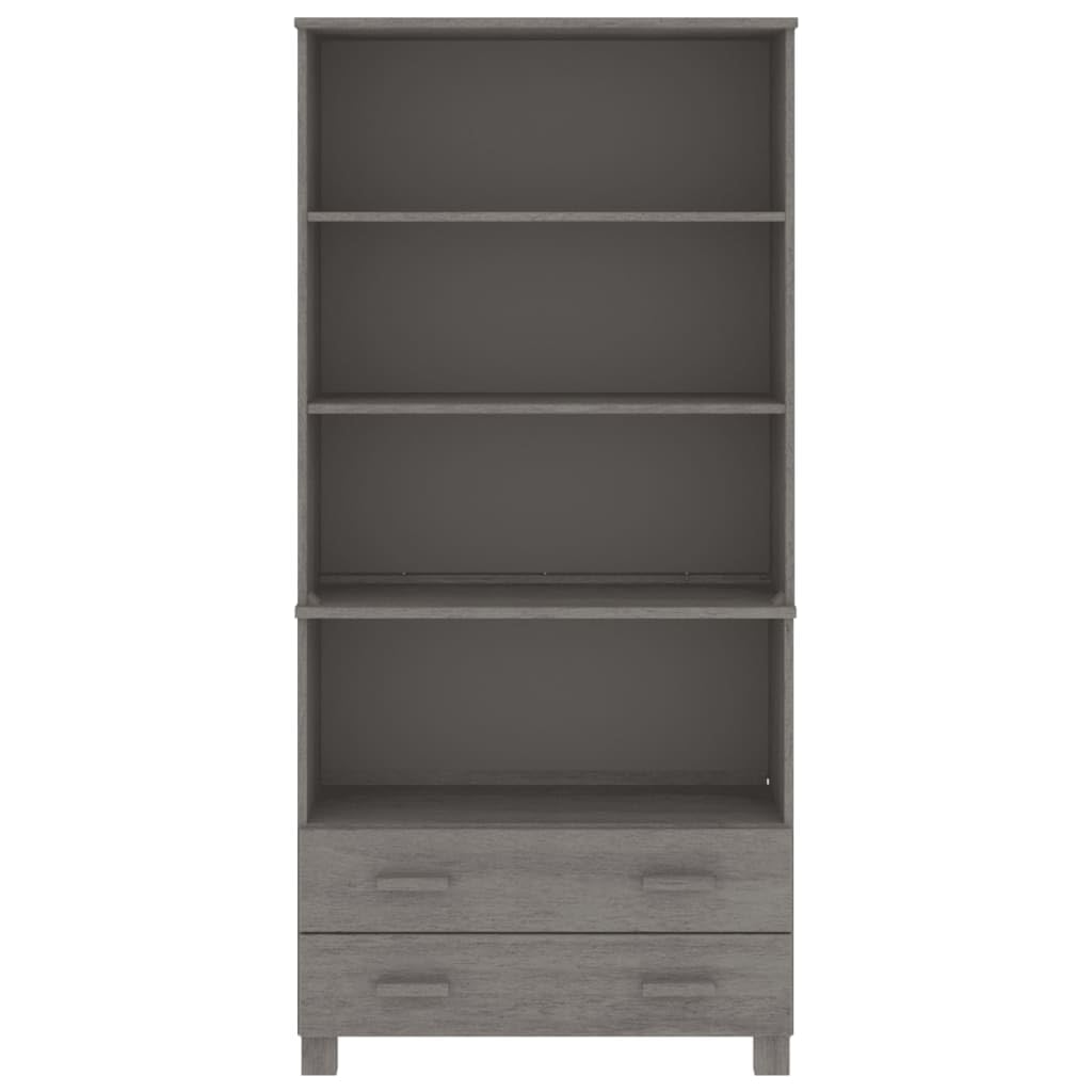 HAMAR - Tabla de madera maciza de pino, 85 x 35 x 180 cm, con espacio de almacenamiento, estilo rústico, para salón y comedor