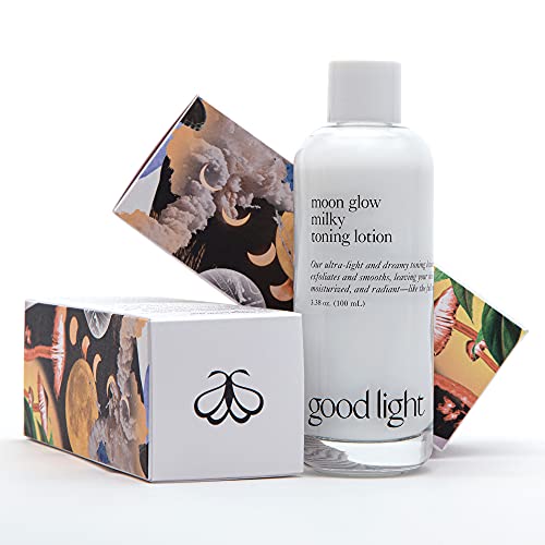 Good Light Moon Glow Milky Toner. Dreamy, Ultra-Light Facial Toner That Both Hydrates And Sheds Dead Skin Cells. Made With Niacinamide, Ceramides And Ahas. Sensitive Skin Safe (3.38 Fl Oz) #TOP6