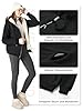 MOVE BEYOND Womens Zip-up Hoodie Jacket Fleece Lined Warm Winter with Full Zipper Plain Sweatshirt, Black, XL #3