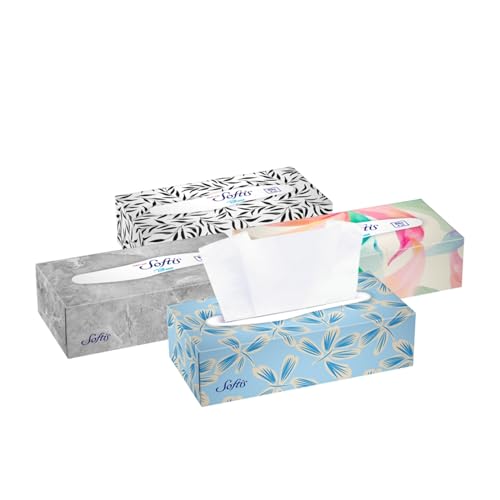 Softis Box 4-lagige Taschentücher – 10 Boxen Dermatologisch Getestete Hautverträglichkeit, Extrasanfte Taschentücher im Praktischen Spender, FSC-zertifiziert