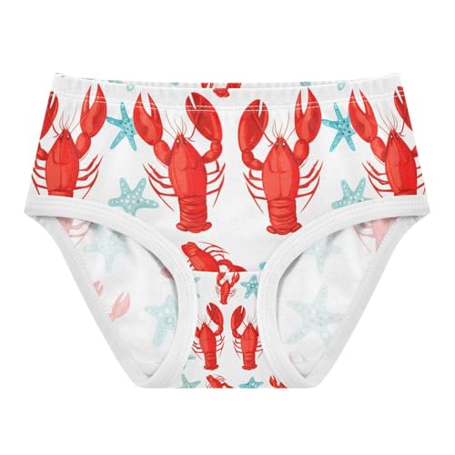 Red Lobsters Blue Starfish Toddler Girls's Underwear 2T 202c1848