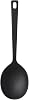MUJI 82932461 Silicone Cooking Spoon, Length 10.2 inches 26 cm, Black