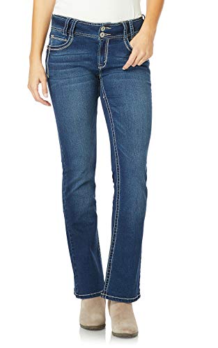 WallFlower Women's Instastretch Luscious Curvy Bootcut Jeans, Chrystie, 17