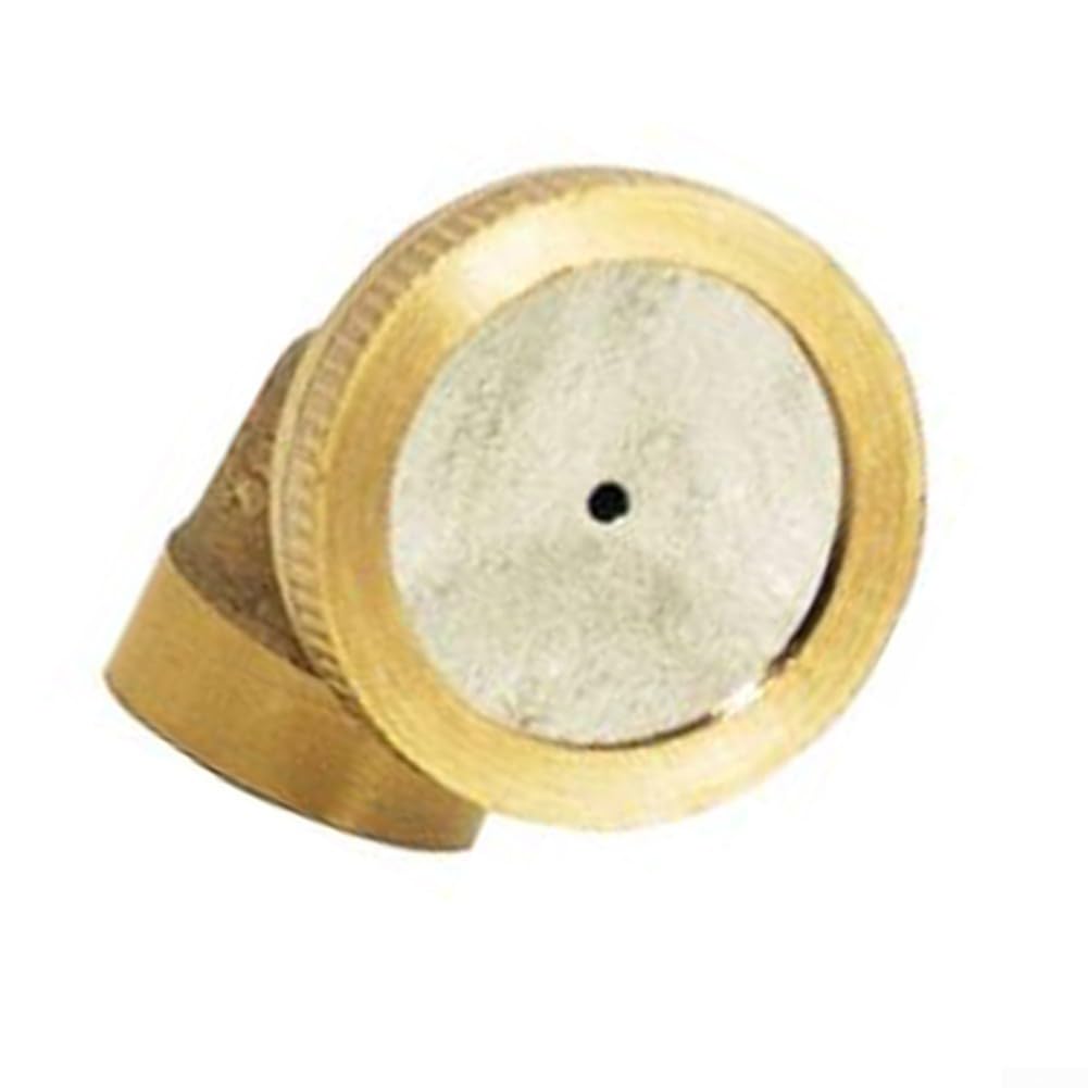 Boquilla de latón para pulverización de Niebla Fina, Punta de riego para Sistemas de refrigeración, humidificación y riego de Plantas de Invernadero, Color Amarillo.