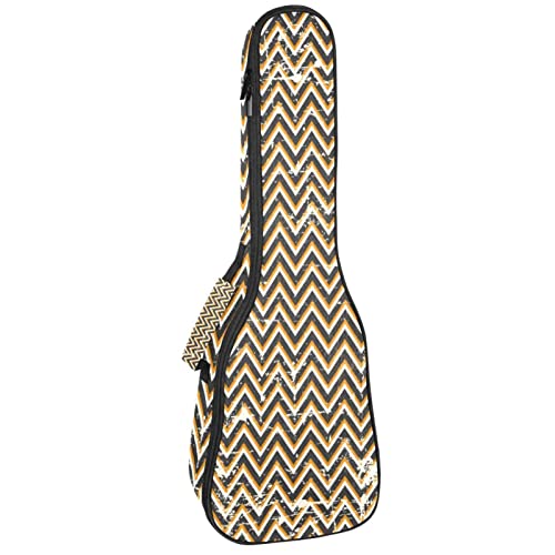 Sac de transport pour ukulélé ténor soprano zigzag étanche 53,3 61 cm