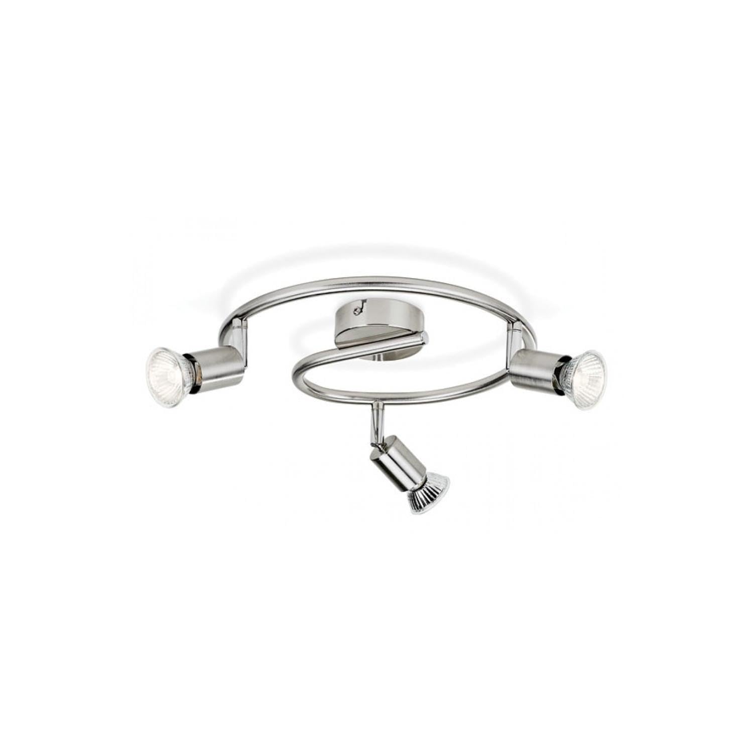 Philips Essentials Limbali Spot Bar/Tube Light-Nickel (Requires 3x50W 230V GU10 Bulb) for Indoor Home Lighting