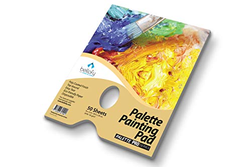 Bellofy Palette Painting Pad – Disposable 50 Sheets - 9x12 inches, 24lb /