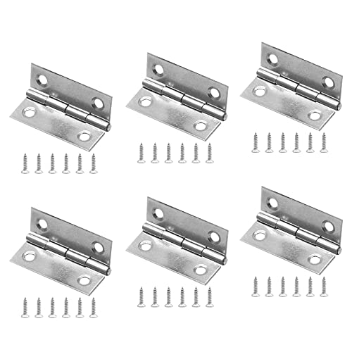 Piutouyar 6Pack 2 Inch Butt Hinge 304 Stainless Steel Mini Hinges
