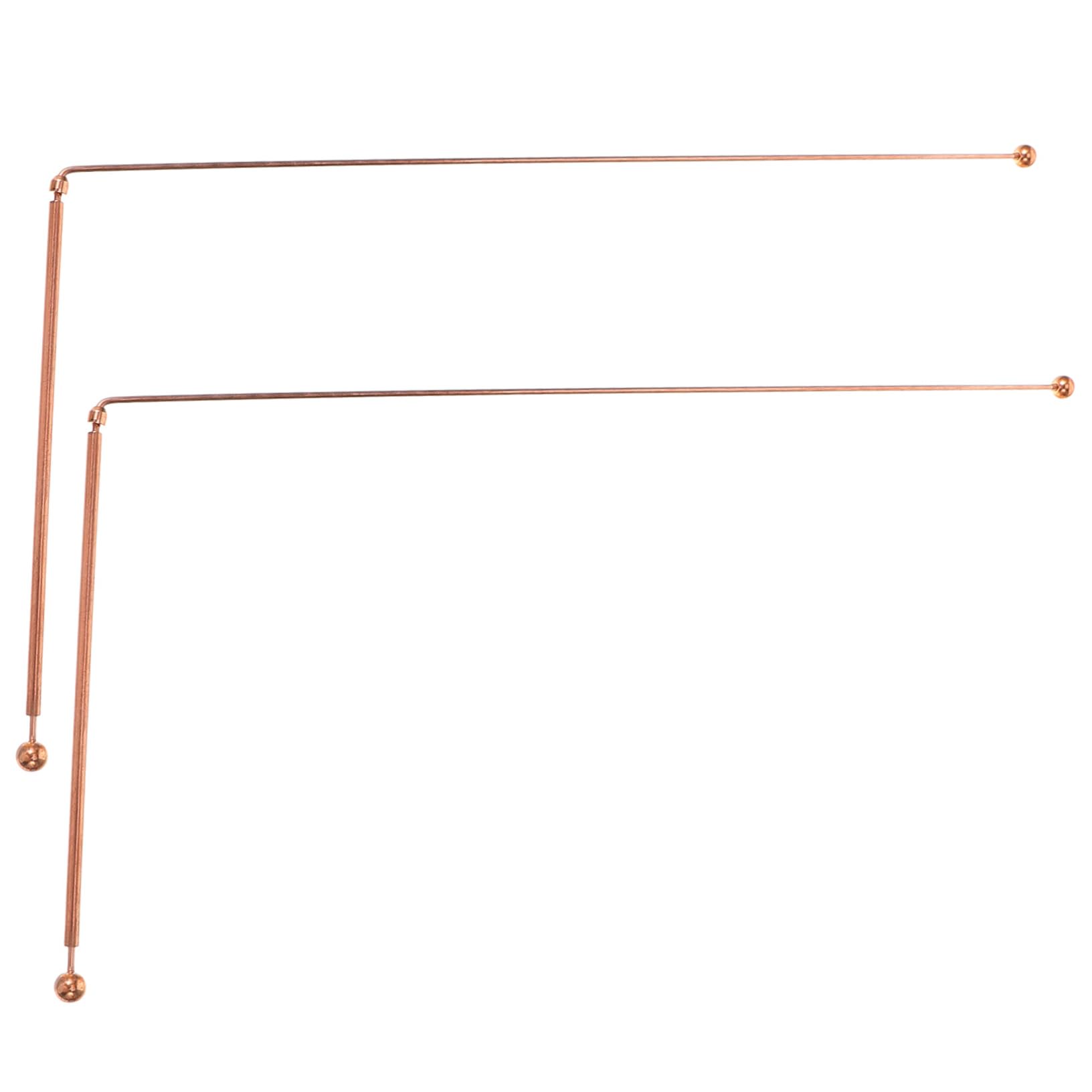ERINGOGO Copper Dowsing Rods 2pcs Pen Shape Diving Rods for Water Finding Ghost Hunting Outdoor Exploration