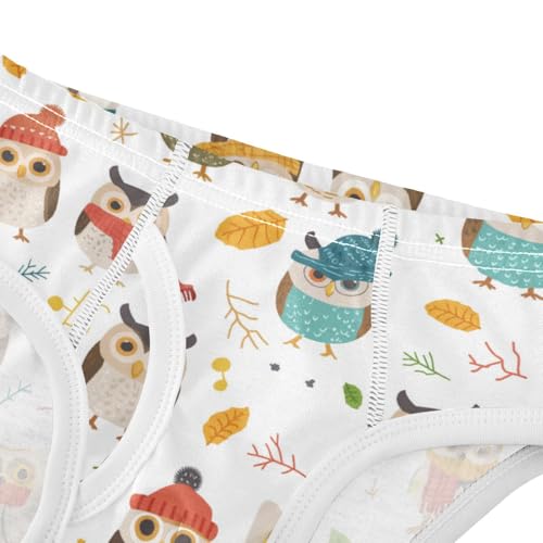 Wusikd Cute Owls Boys' Underwear Cotton Boys Briefs Soft Toddler Underwear 2T4