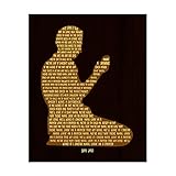 Bon Jovi-'Living on a Prayer' Song Lyrics Wall Art- 8 x 10' Silhouette Music Poster Print-Ready To...