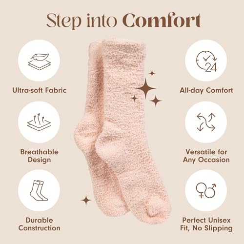 Image of Unboxme Gifts Warm & Cozy Ultra-Luxe Cloud Fuzzy Socks, Gifts for Women