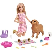 Barbie Perritos recién Nacidos Muñeca Rubia con Perrito y