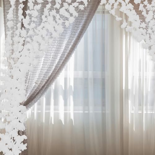 Cortina de flores de tela para ocultar paredes en bodas exteriores 8