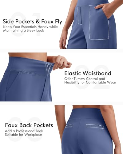 Image of G4Free EverGoing Women's Casual Shorts High Waisted 4'' / 5'' Comfy Shorts with Pockets for Yoga Workout Lounge