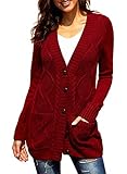 Aleumdr Damen Cardigan Noos Basic Strickjacke, Perfekt als Alltagskleid und zeigen einen eleganten weiblichen Charme Im Herbst&Winter.