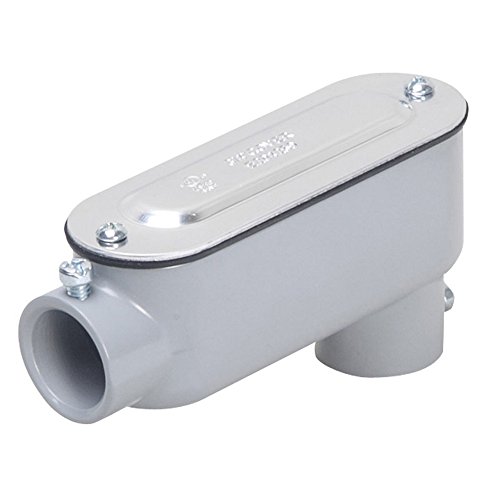 TayMac 2-Inch Gray EMT LB-Assembly Conduit Body EALB200, Sturdy Aluminum Enclosure for Easy Wiring Maintenance, Corrosion-Resistant Secure Access Point for EMT Fittings and Wire Conduits