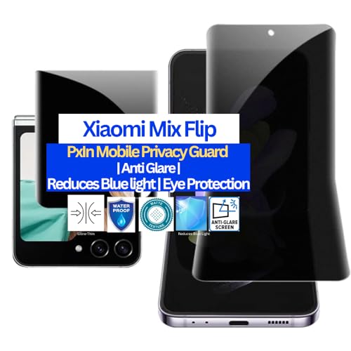 Image of Pxin Mobile Privacy Guard for Xiaomi Mix Flip main screen | Mobile Privacy screen protector | Anti Glare | Anti Spy Protector | Reduces blue light | Self healing from scratches